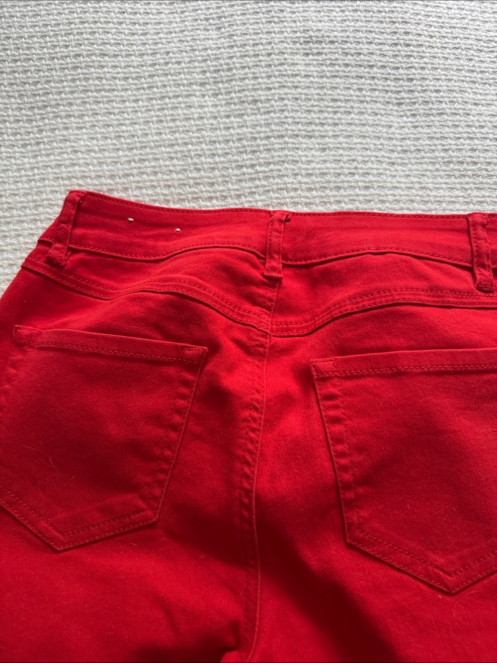 d. jeans Women's Bright Red/Orange Slim leg soft with stretch - Picture 3 of 4